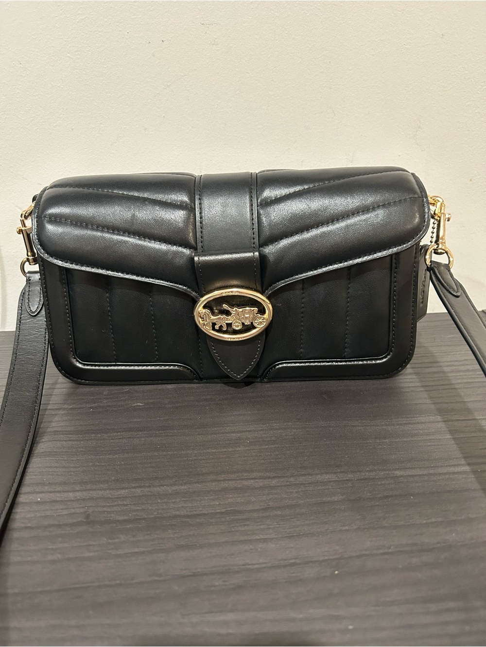 Coach Georgie Shoulder Bag with Puffy Quilting(Style#C2801)